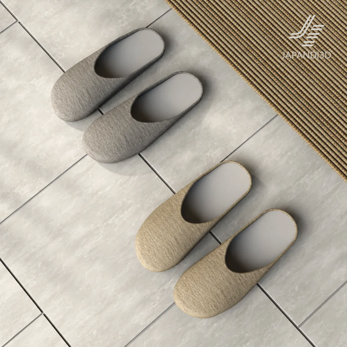 Fabric Slippers 2 Colors