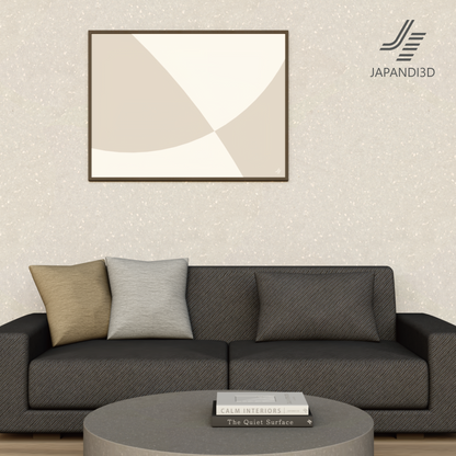 Cushions on Dark Sofa - Multiple Color Arrangement - Japandi Modern Interior 3D Model