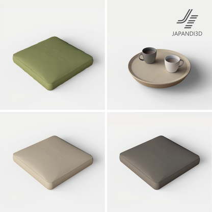 ZABUTON cushion & floor table set