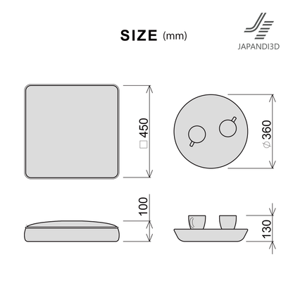 ZABUTON cushion & floor table set