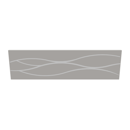 Wall Art Waves Panel 1 - 3D Model Interactive Preview - Abstract Wave Pattern W1100 H300mm