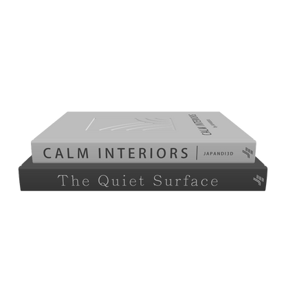 Decorative Books Horizontal Set - Interactive 3D Preview - Stacked Books W236 D300 H60mm - FBX GLB
