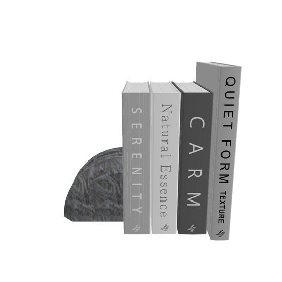 Decorative Books Vertical Set with Bookends - 3D Model Preview - W290 D220 H280mm Specifications