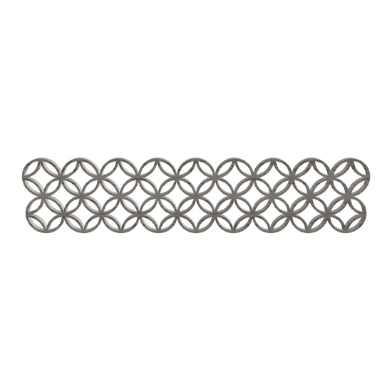 Wall Art KUMIKO Shippo greige 3D viewer preview, shippo pattern kumiko lattice panel, FBX GLB