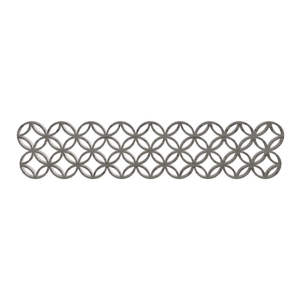 Wall Art KUMIKO Shippo greige 3D viewer preview, shippo pattern kumiko lattice panel, FBX GLB