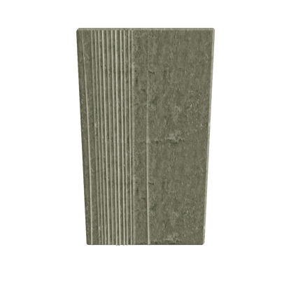 Relief Panel Strata 3D viewer preview, asymmetric grooved wall relief panel, FBX GLB