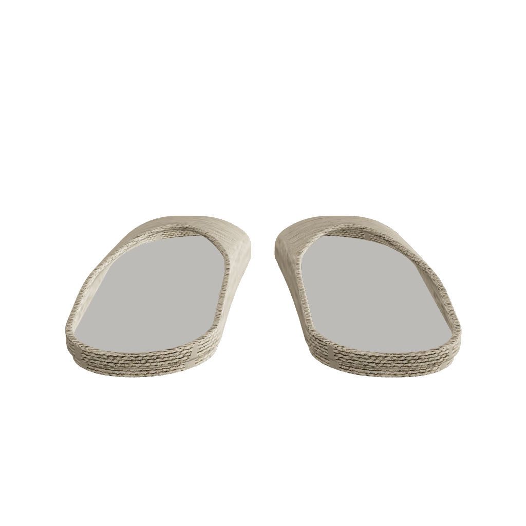 Fabric Slippers - Beige
