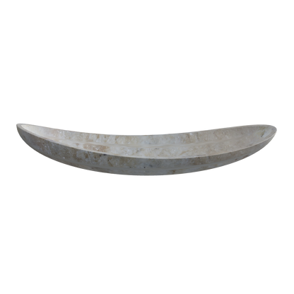 Oval Tray Long Oval 3D viewer preview, elongated oval stone-look tray, FBX GLB