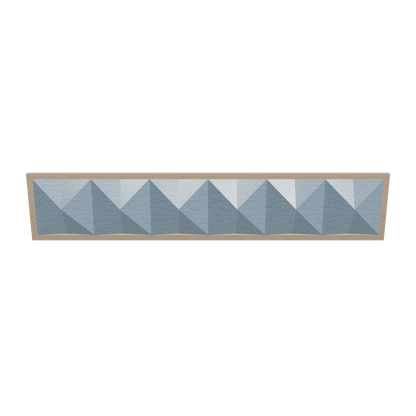 Wall Art Origami Sea Version - 3D Model Interactive Preview - W1860 H360mm Geometric Panel