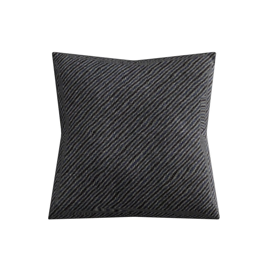 Square Cushion Dark - 3D Model Interactive Preview - W400 D180 H400mm