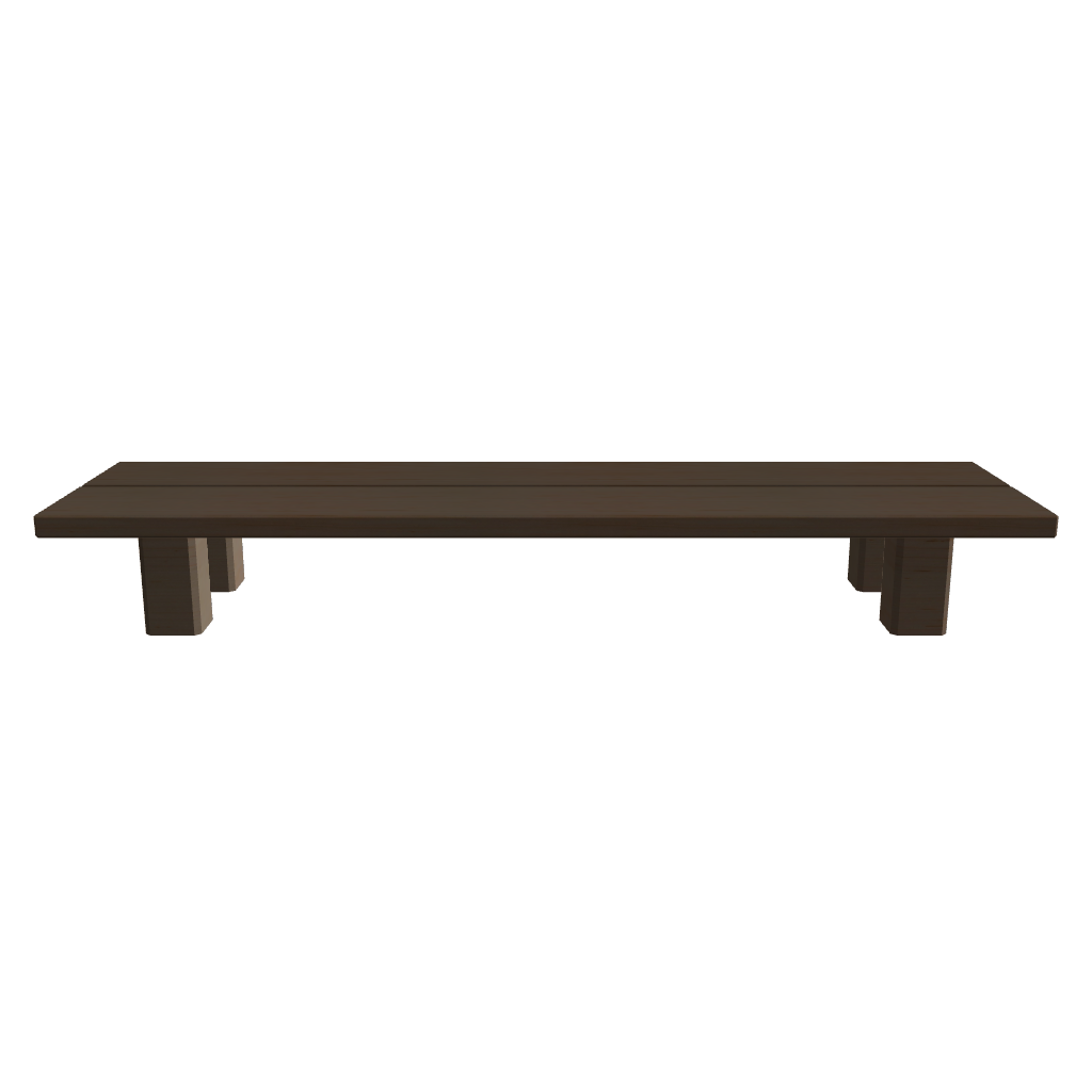 Display Table W1500 Dark color 3D viewer preview, thin-top low display table, FBX GLB