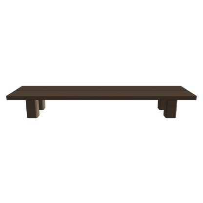 Display Table W1500 Dark color 3D viewer preview, thin-top low display table, FBX GLB