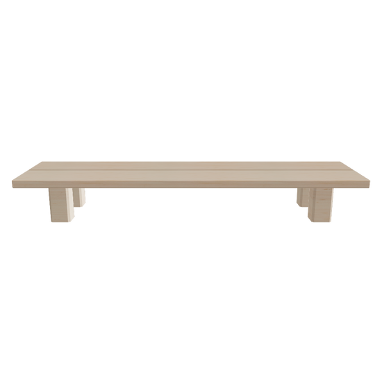 Display Table W1500 Light color 3D viewer preview, thin-top low display table, FBX GLB