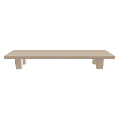 Display Table W1500 Light color 3D viewer preview, thin-top low display table, FBX GLB