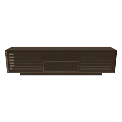 TV board dark color 3D viewer – FBX GLB for architectural visualization