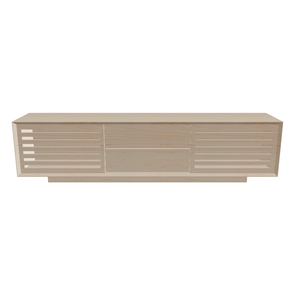 TV board light color 3D viewer – FBX GLB for architectural visualization
