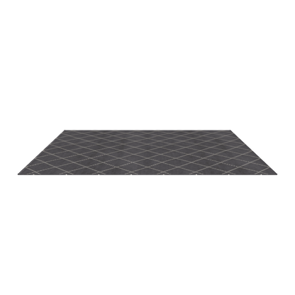 Diamond Stitch Rug Gray - 3D Model Interactive Preview - W2500 D2000mm