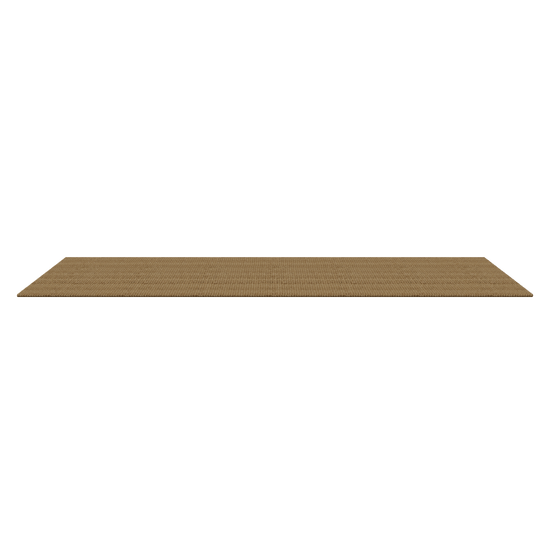 Jute Floor Mat 1600x500 3D viewer preview, long natural jute runner rug, FBX GLB