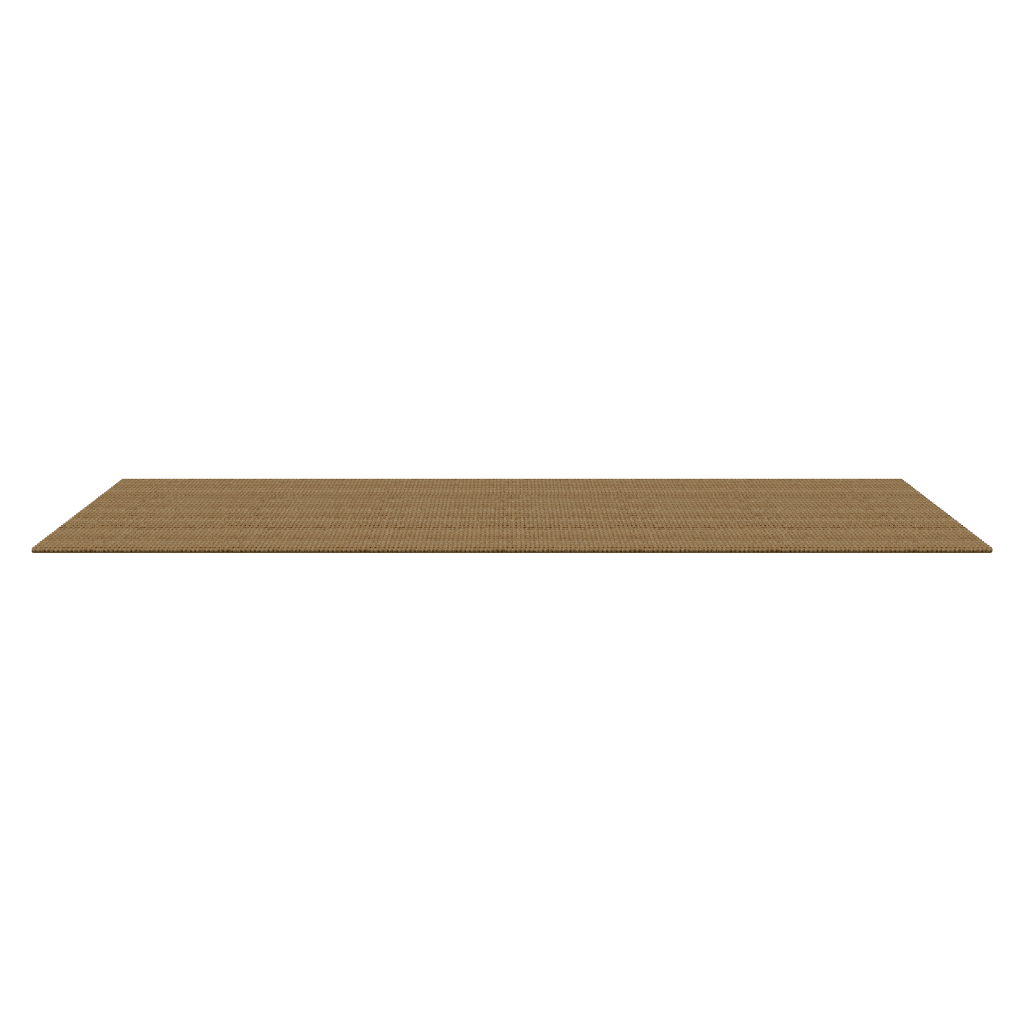 Jute Floor Mat 1600x500 3D viewer preview, long natural jute runner rug, FBX GLB