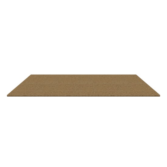 Jute Floor Mat 800x500 3D viewer preview, small natural jute rug, FBX GLB