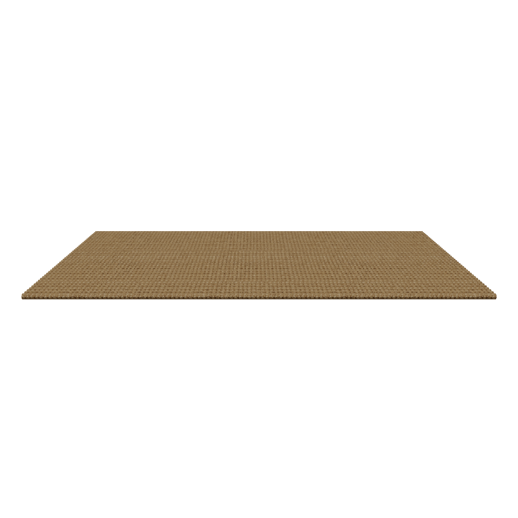 Jute Floor Mat 800x500 3D viewer preview, small natural jute rug, FBX GLB
