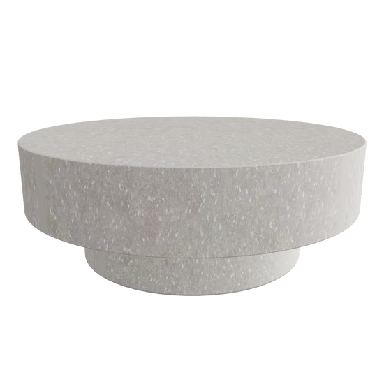 Stone Coffee Table φ750 H280 stone texture round low table 3D model FBX GLB