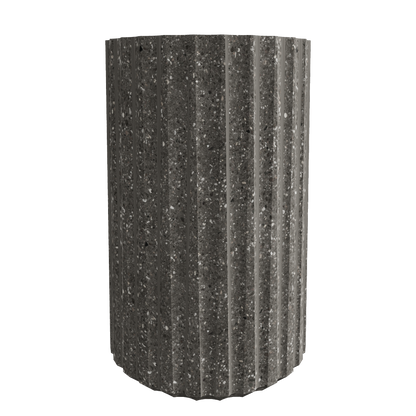 Stone Side Table Dark - 3D Model Interactive Preview - Diameter 300mm Height 460mm