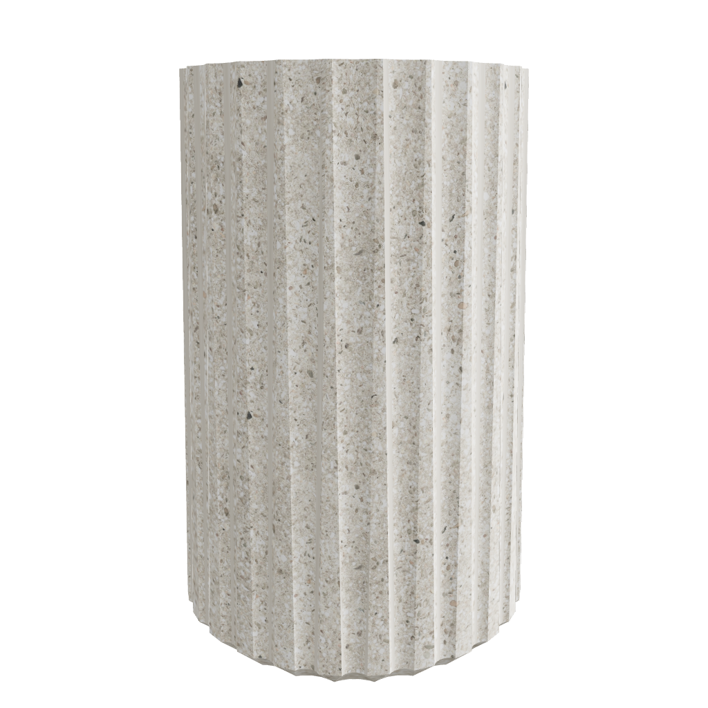 Stone Side Table Light - 3D Model Interactive Preview - Diameter 300mm Height 460mm