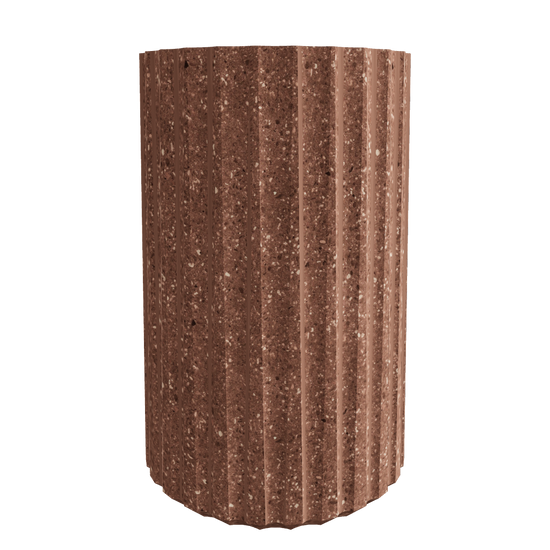 Stone Side Table Terracotta - 3D Model Interactive Preview - Diameter 300mm Height 460mm