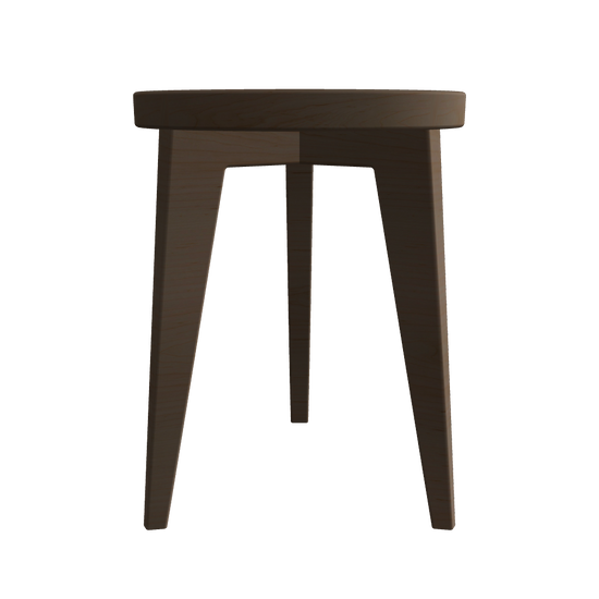 Round stool 3D model dark tone – free sample FBX GLB architectural visualization