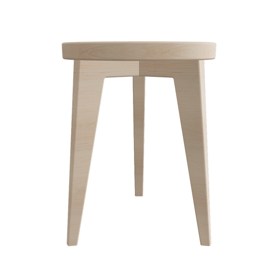 Round stool 3D model light tone – free sample FBX GLB architectural visualization