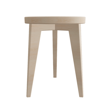 Round stool 3D model light tone – free sample FBX GLB architectural visualization