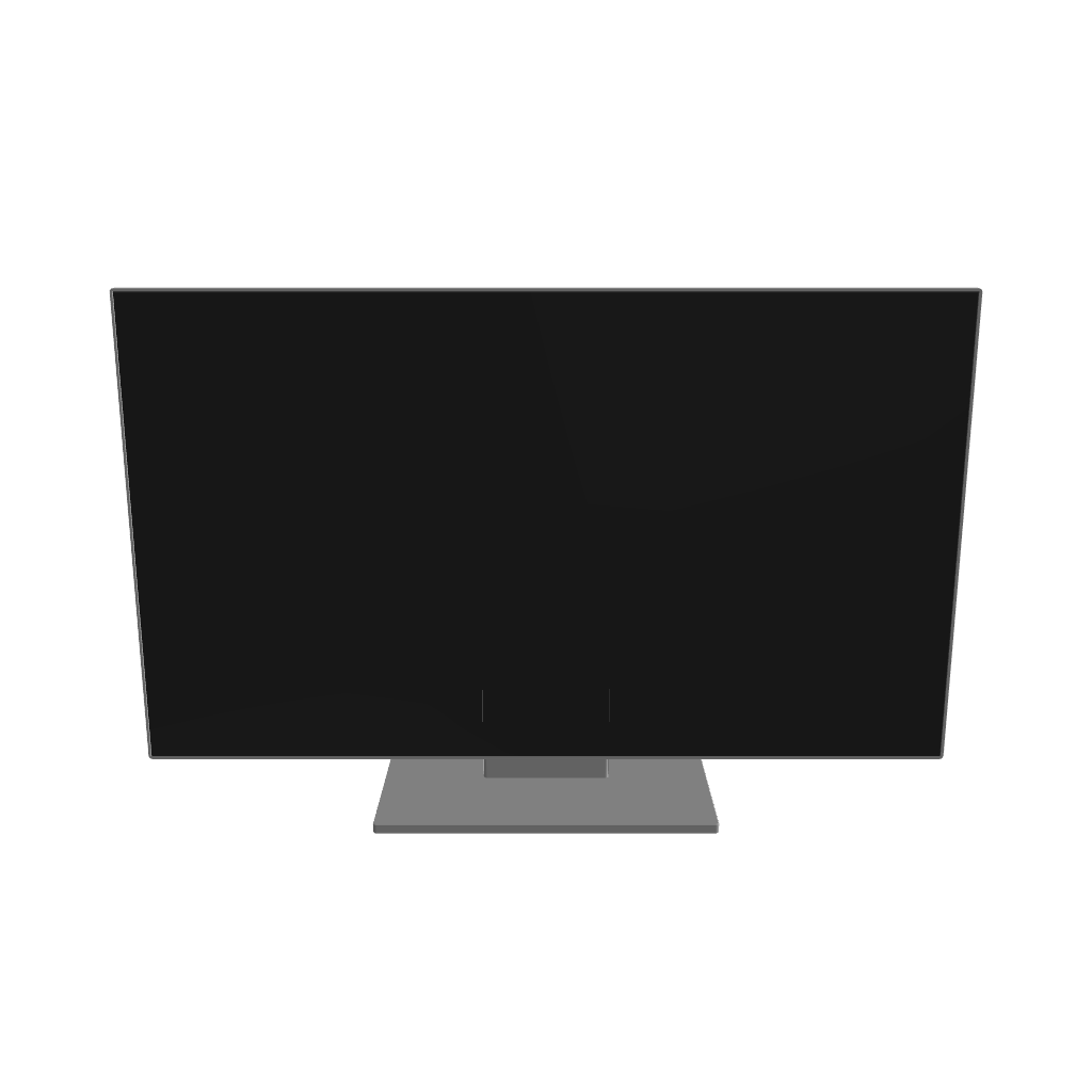 TV freestanding 3D model GLB – W1200 H750mm