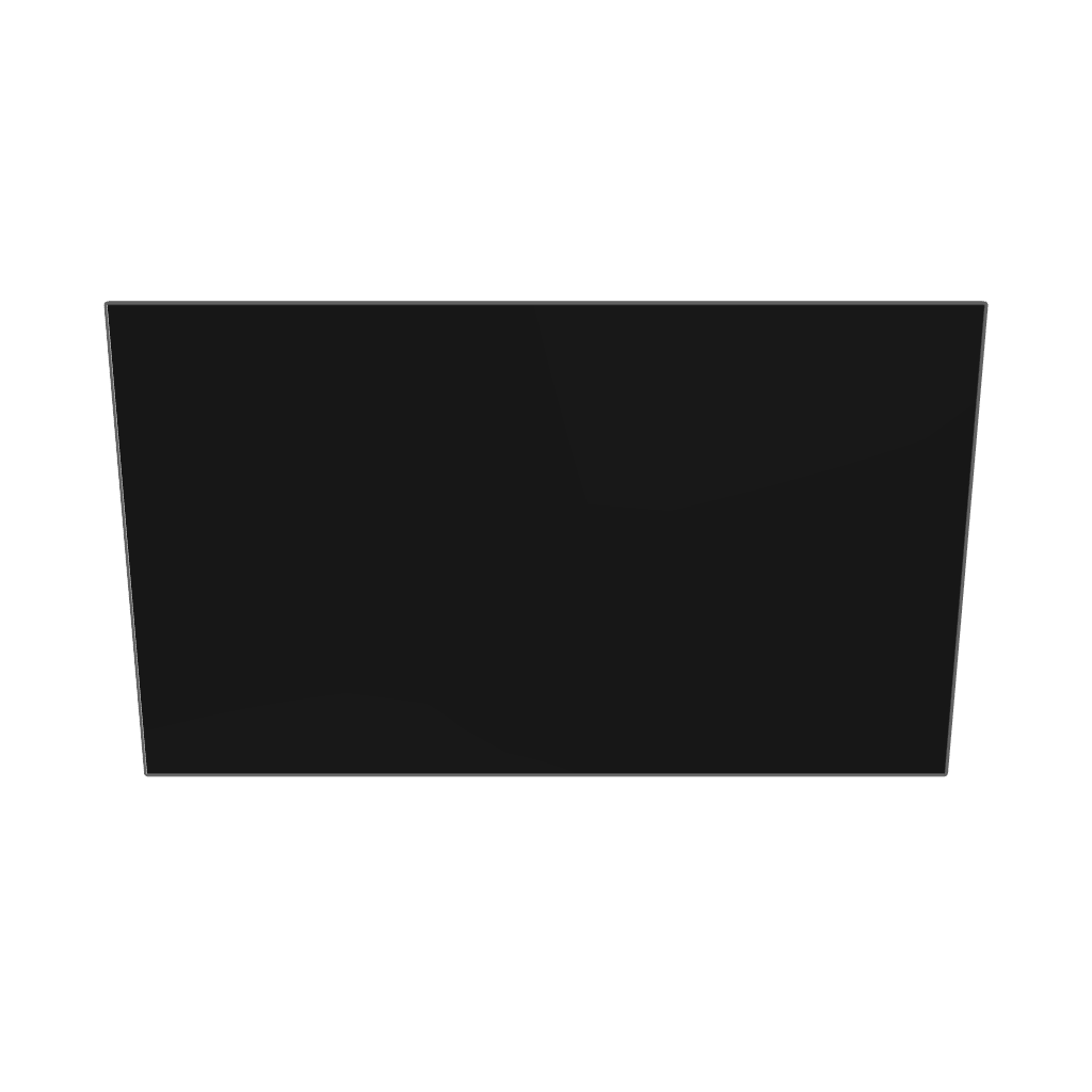 TV wall-mounted 3D model GLB – W1200 H700mm
