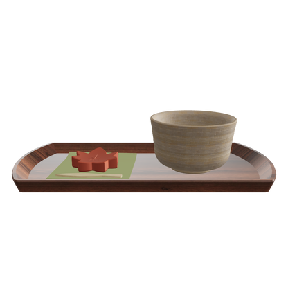 WAGASHI and Matcha Set - Autumn, 3D model