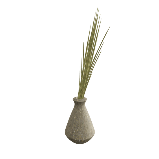 Decorative Stems 3D Model Interactive Preview - Natural Stems in Ceramic Vase - Archviz Interior Props