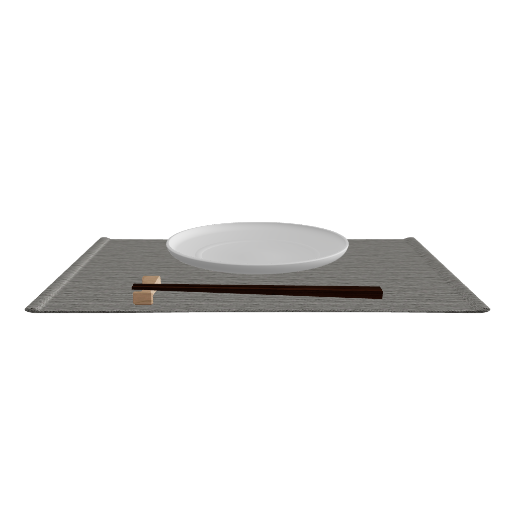 Dining Place Setting Gray