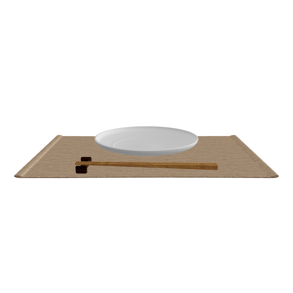 Dining Place Setting Light Brown